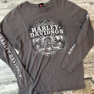 Harley-Davidson Charcoal Long Sleeve Tee